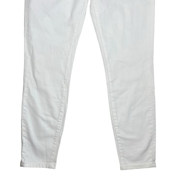 Current Elliott High Rise The Stiletto Skinny Jeans Clean White Size 27 - Picture 4 of 7
